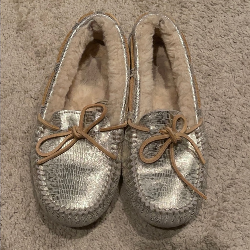 Gold Limited Edition UGG moccasins ✨ Size 7